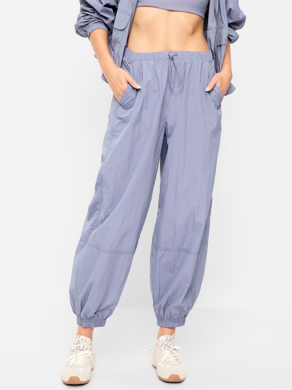 Old Navy Women Pull-On Windbreaker Parachute Pants (Size: M)